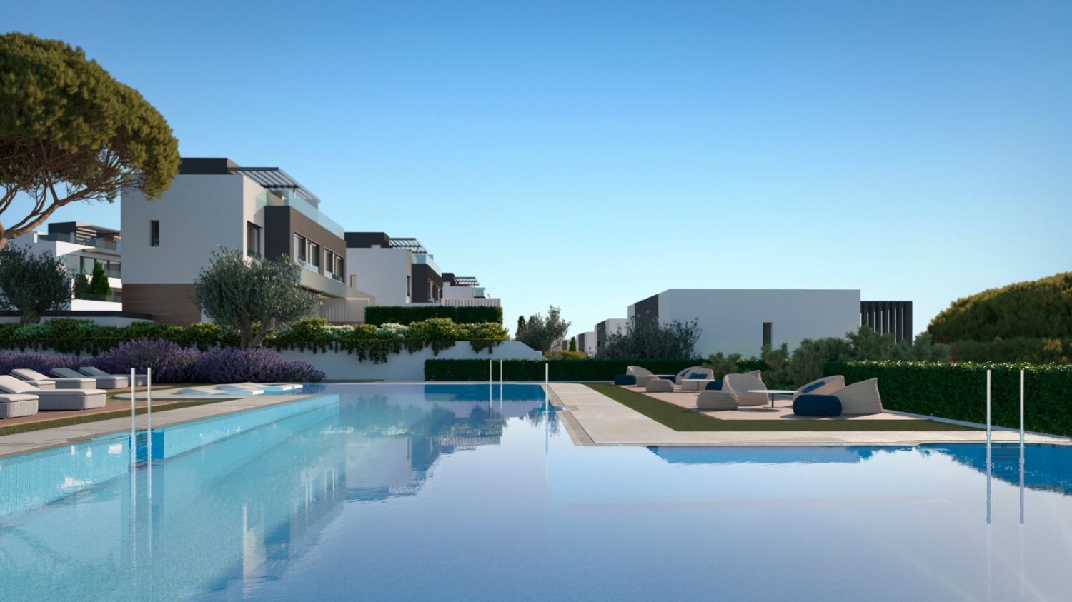 شعور رومانسي! منزل بناء جديد مع سطح مفتوح وطابق سفلي بسعر 758000 يورو. تدفئة تحت البلاط.