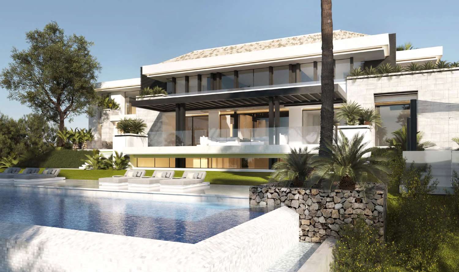 Te koop, luxe villa in La Zagaleta, met een adembenemend panoramisch uitzicht en een weelderige omgeving.