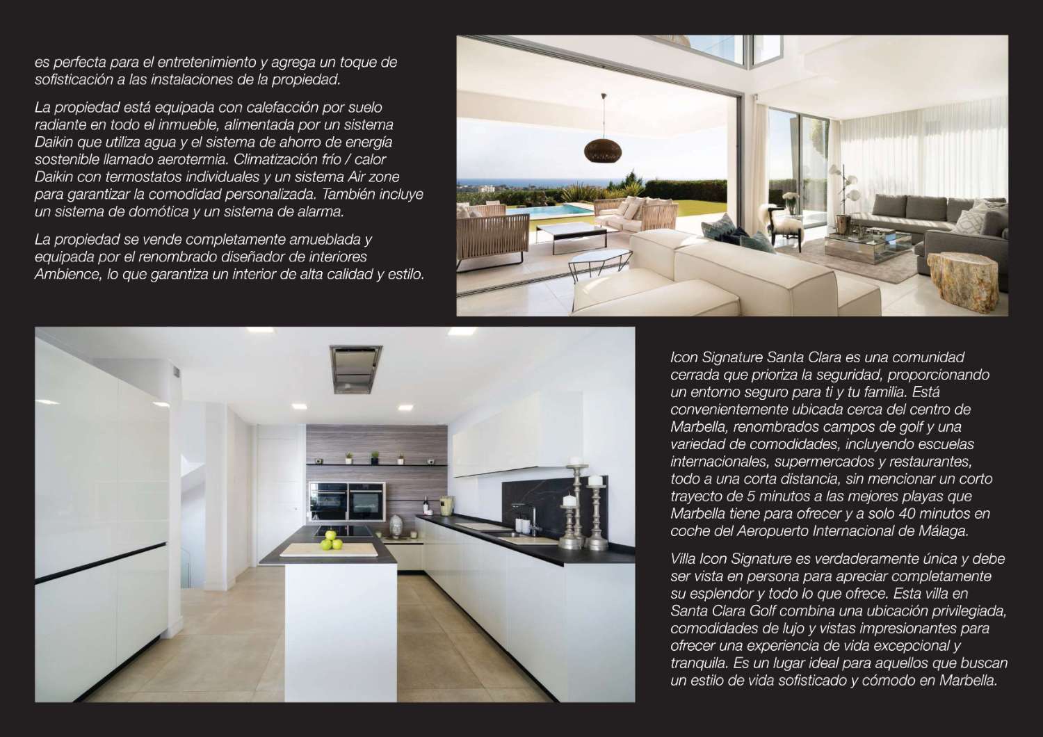 Magnificent 5 bedrooms villa in ICON Santa Clara Golf, enjoying spectacular sea and golf views.