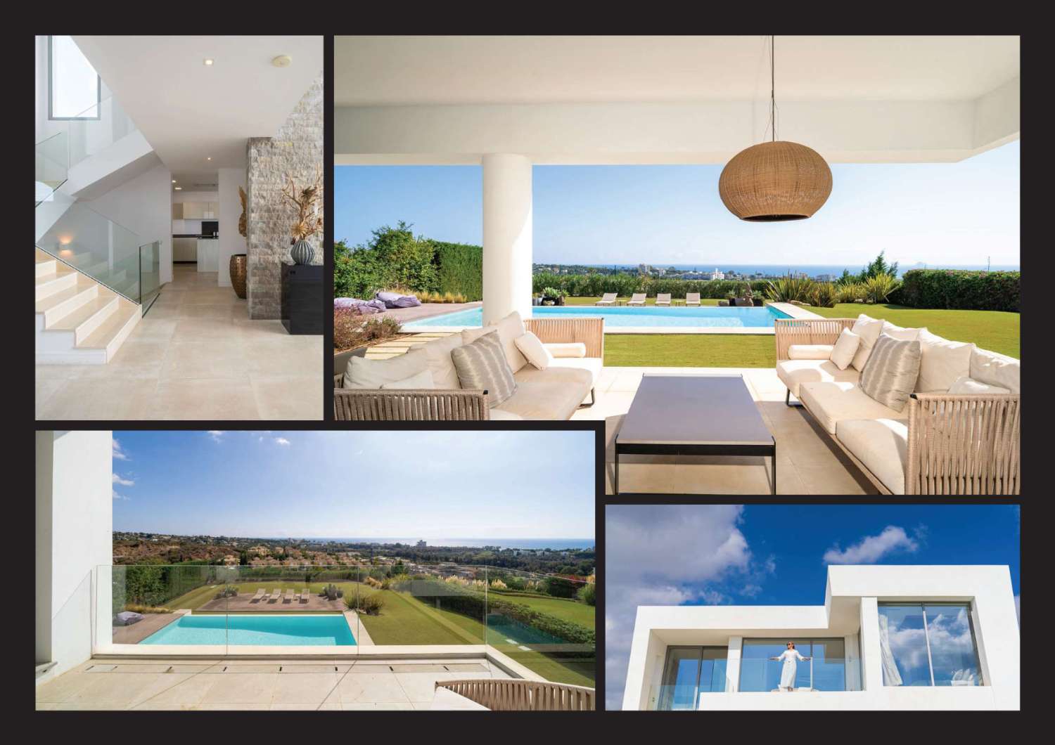 Magnifique villa de 5 chambres à ICON Santa Clara Golf, bénéficiant d’une vue spectaculaire sur la mer et le golf.