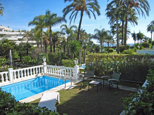 Private swimming pool, Beachfront, Puerto Banus