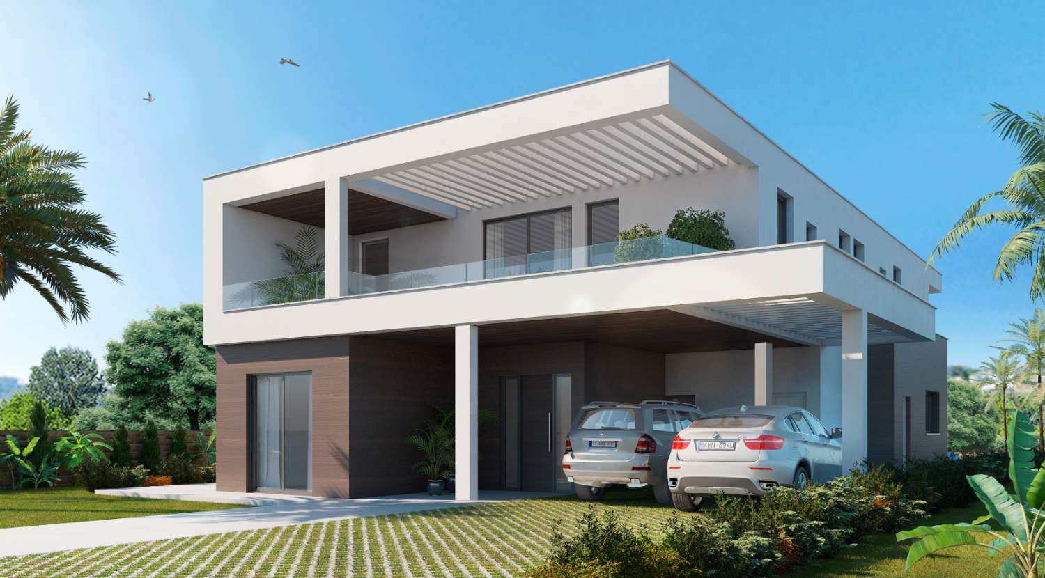 待售。新高尔夫别墅,位于米哈斯。电梯预装。高尔夫球场和大海的全景。