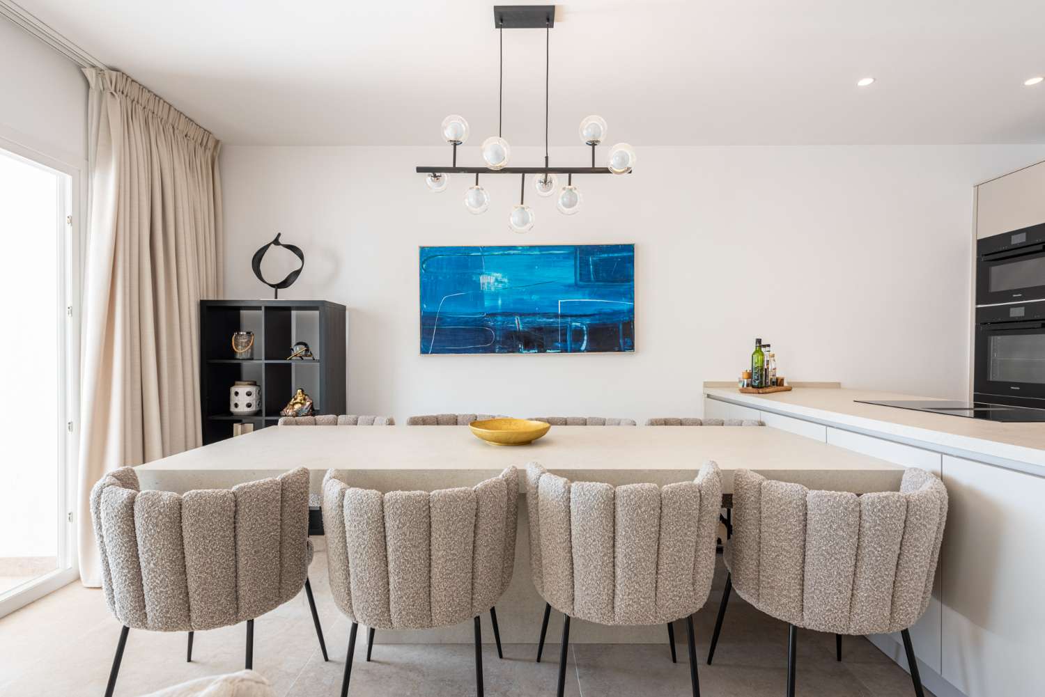 For sale, beautiful renovated semi-detached, sea views. In Aloha Gardens, Nueva Andalcia, Marbella.