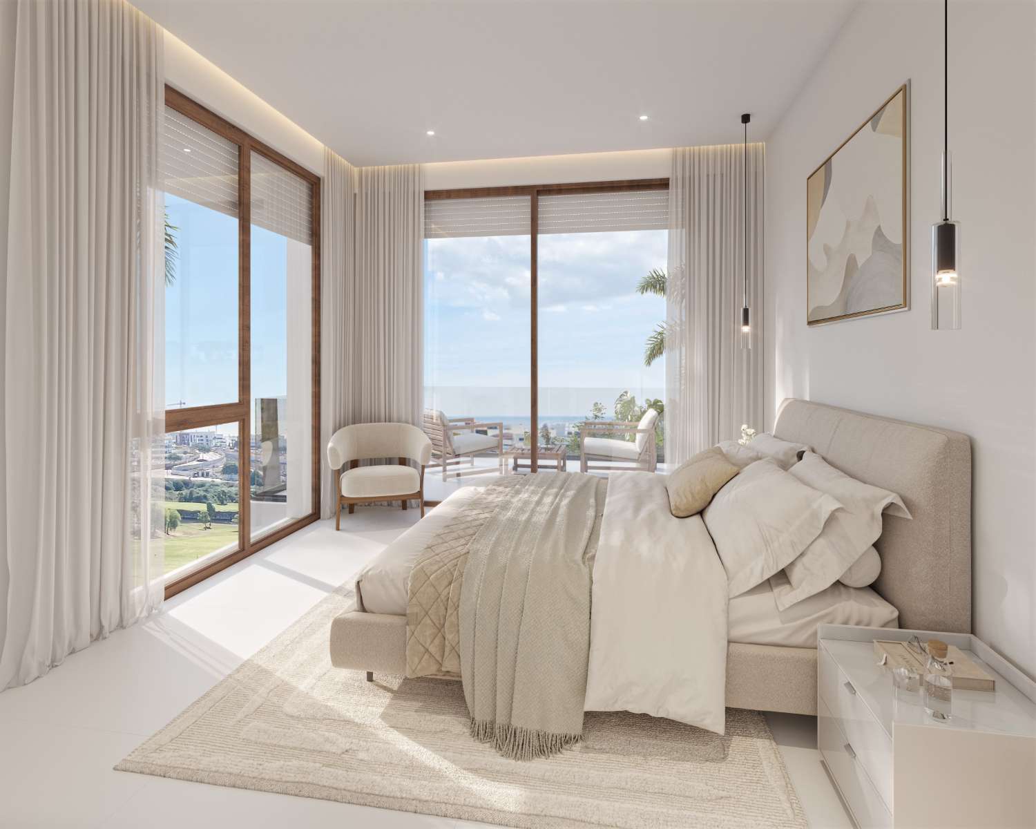 Villas for sale FROM €1.312.500. With 4, 5 and 6 bedrooms. On the Golf with sea views. Estepona.