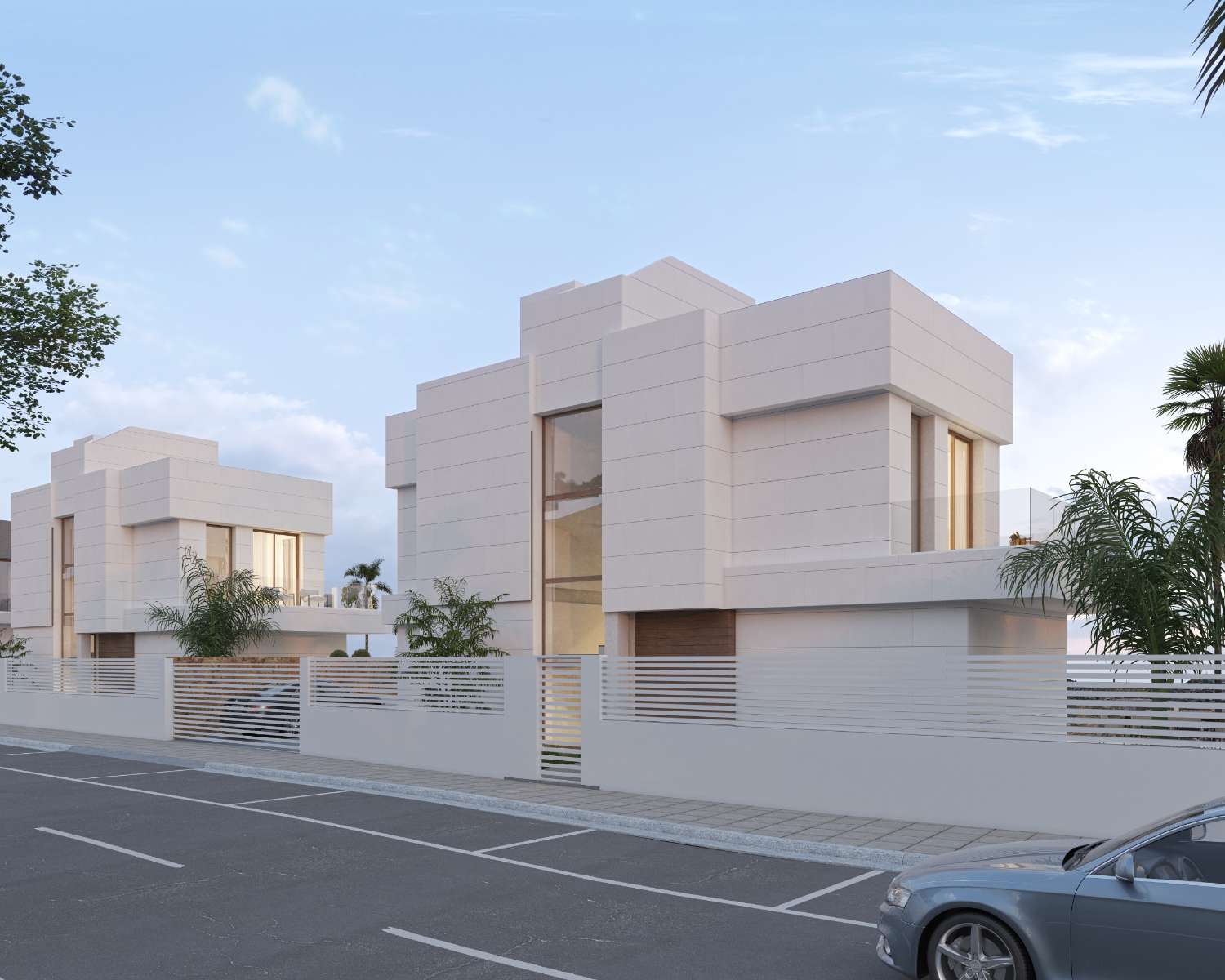 Villas for sale FROM €1.312.500. With 4, 5 and 6 bedrooms. On the Golf with sea views. Estepona.