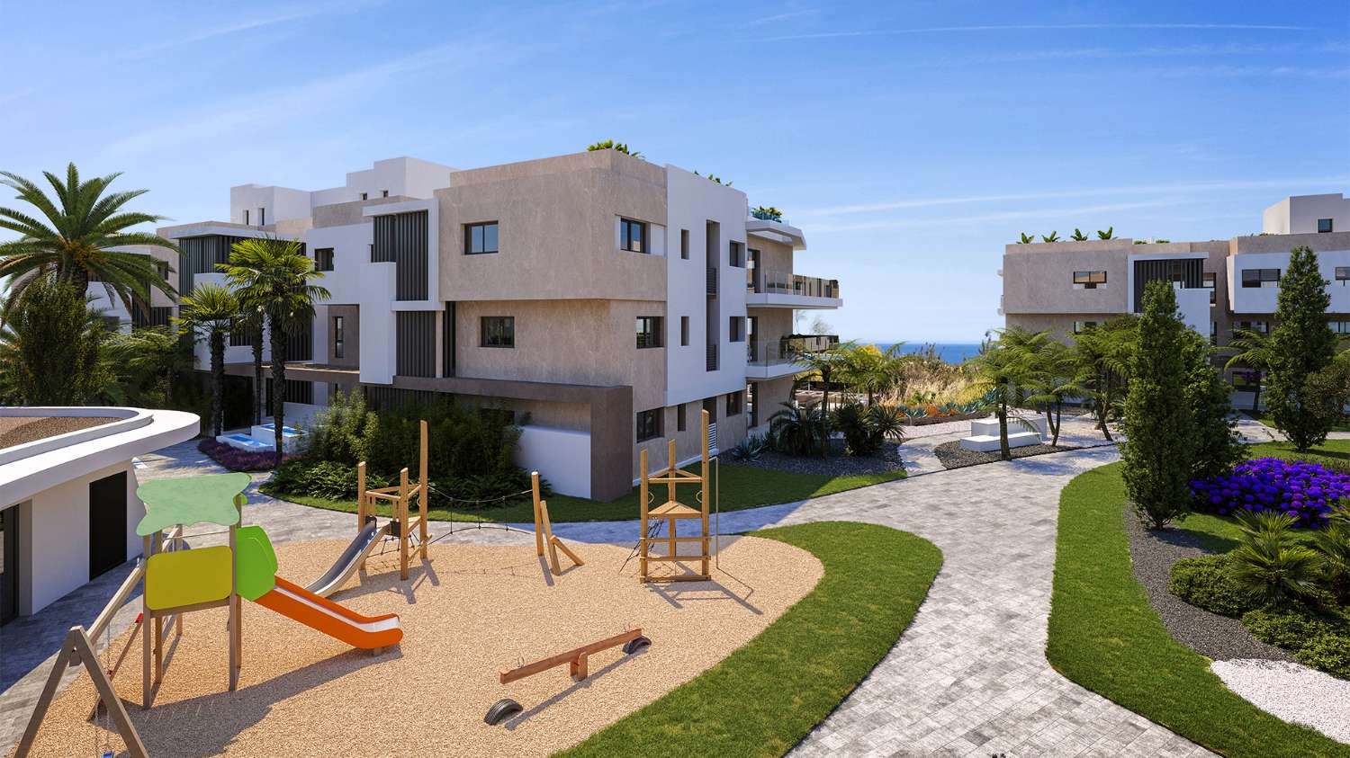 Apartments Prices from €464.000 and Semi-Detached Houses from €1.4680.000. Turnkey project. Estepona.