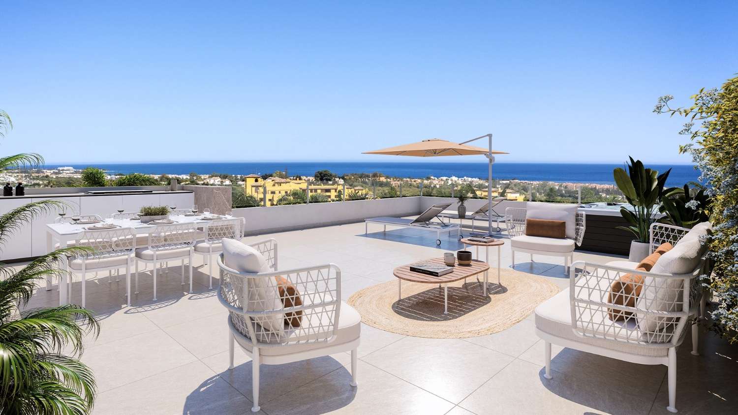 Apartments Prices from €464.000 and Semi-Detached Houses from €1.4680.000. Turnkey project. Estepona.