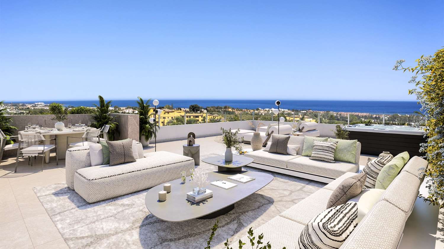 Apartments Prices from €464.000 and Semi-Detached Houses from €1.4680.000. Turnkey project. Estepona.