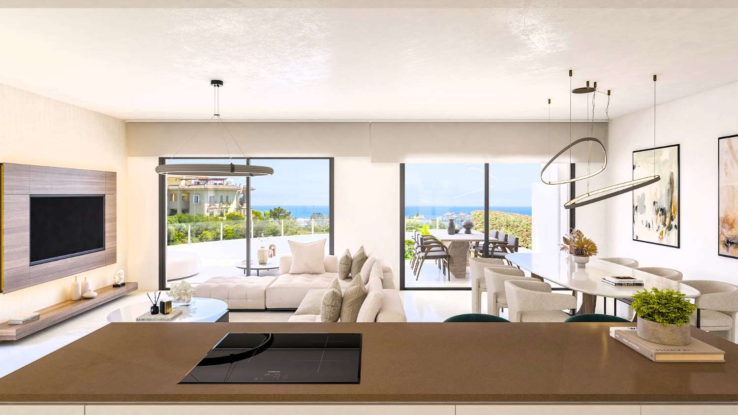 Apartments Prices from €464.000 and Semi-Detached Houses from €1.4680.000. Turnkey project. Estepona.