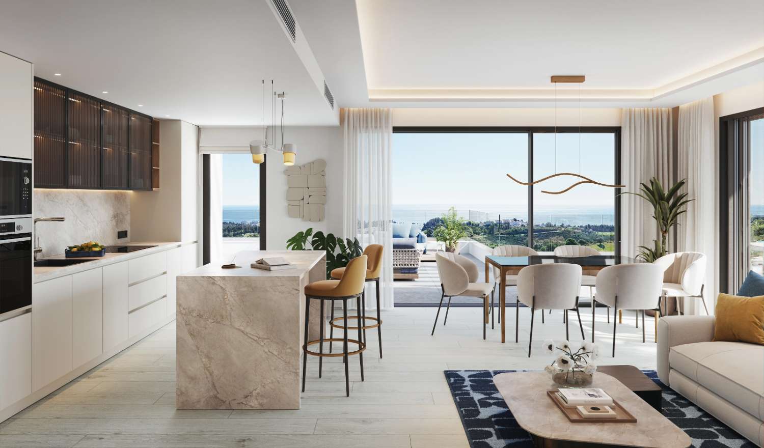 Selling price from €390,000. Apartments from 1 to 4 bedrooms. Under Construction. First Line Golf, Mijas.