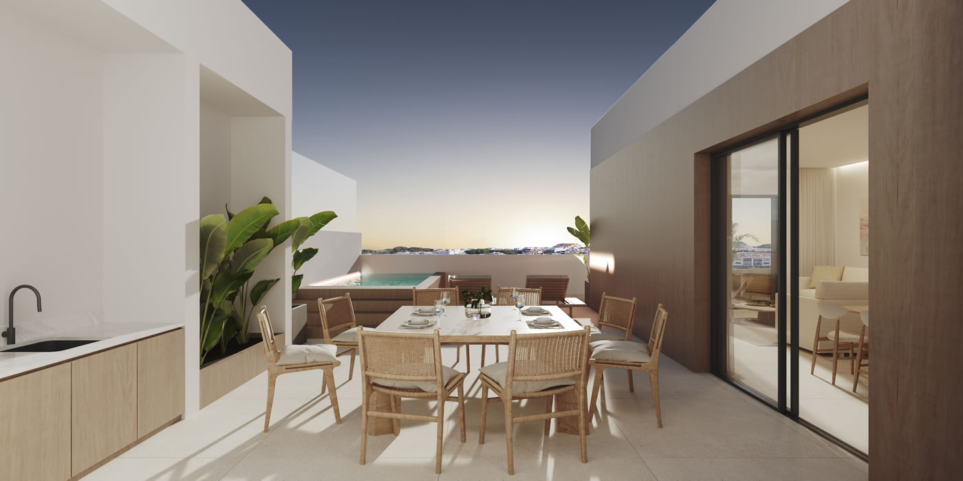 For sale, New build 3 bedroom apartment, west facing, in San Pedro de Alcantara, Marbella.