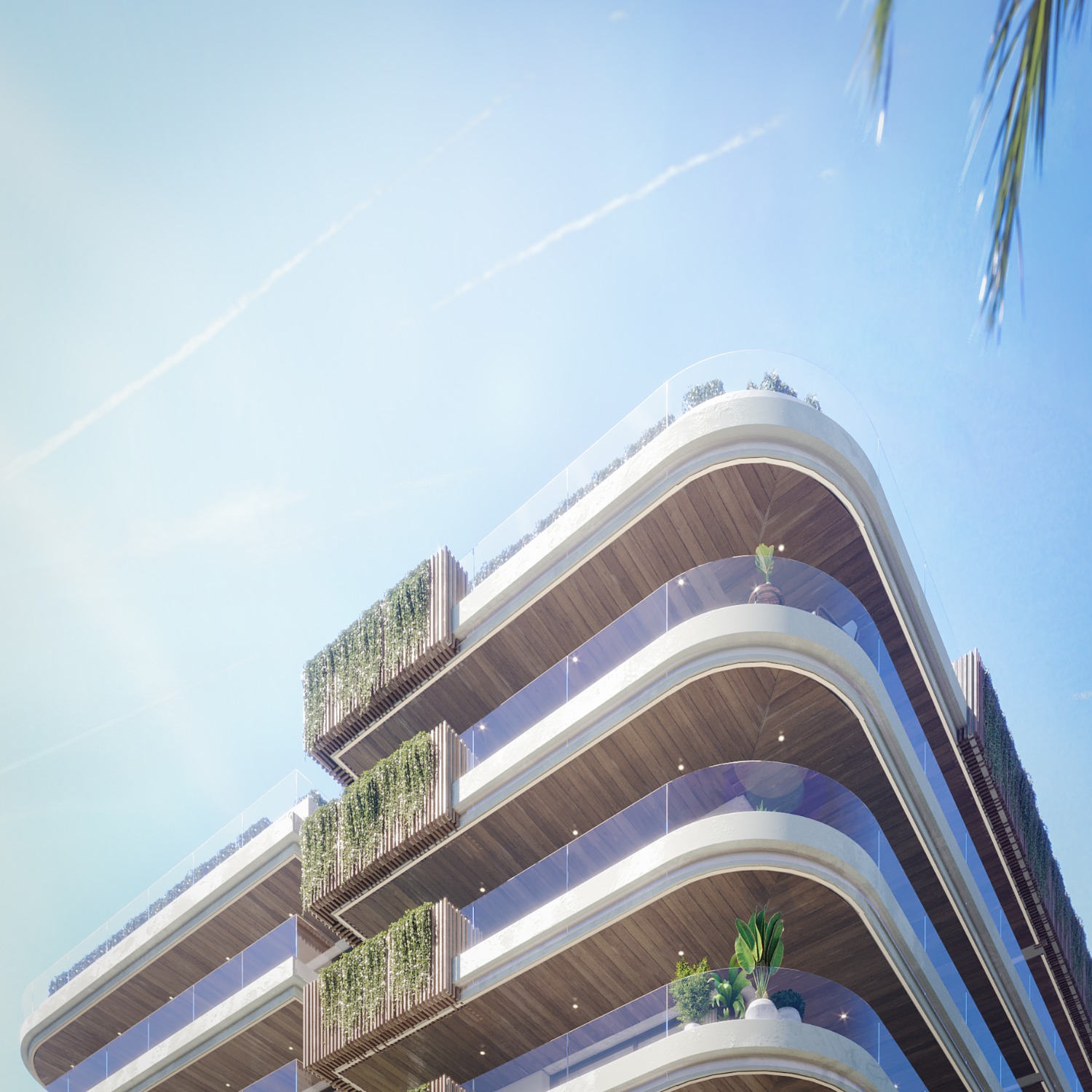 116 splendid Apartments and luxury penthouses with garage at 100 meters from the sea.