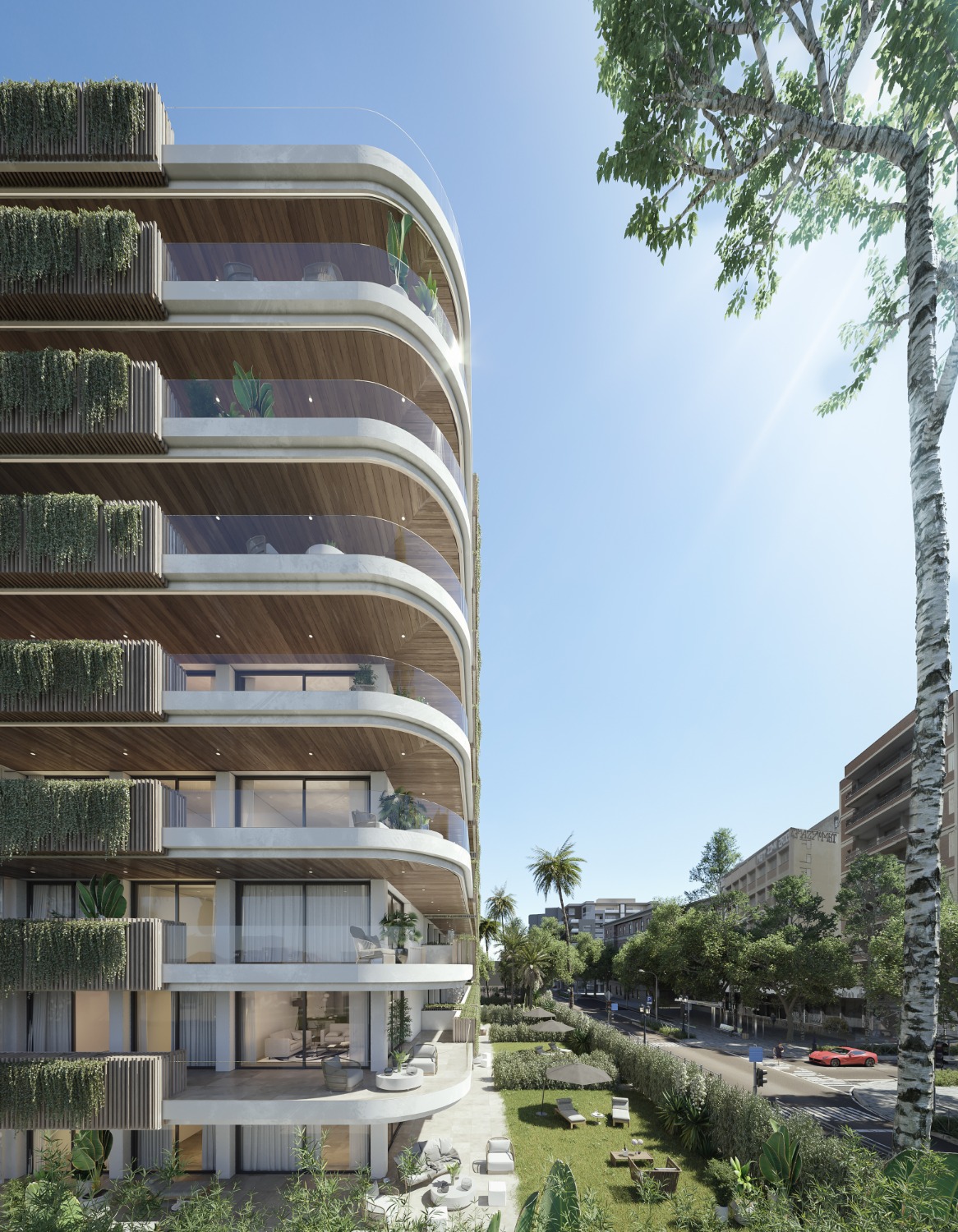 116 splendid Apartments and luxury penthouses with garage at 100 meters from the sea.