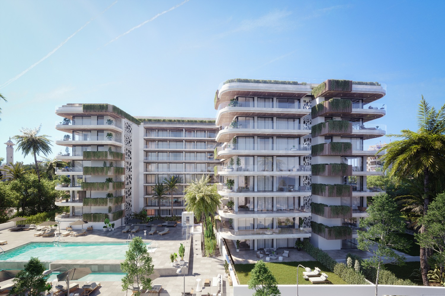 A vendre, Appartements à partir de 659 000 €. Pré-installation pour chargeur de voiture électrique. À Fuengirola.