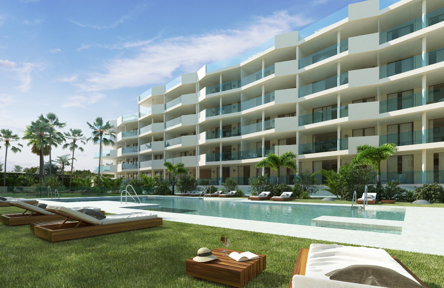 New build 2 and 3 bedroom apartments. Sales price from €352.600, with garage and storage rooms. Mijas Costa.