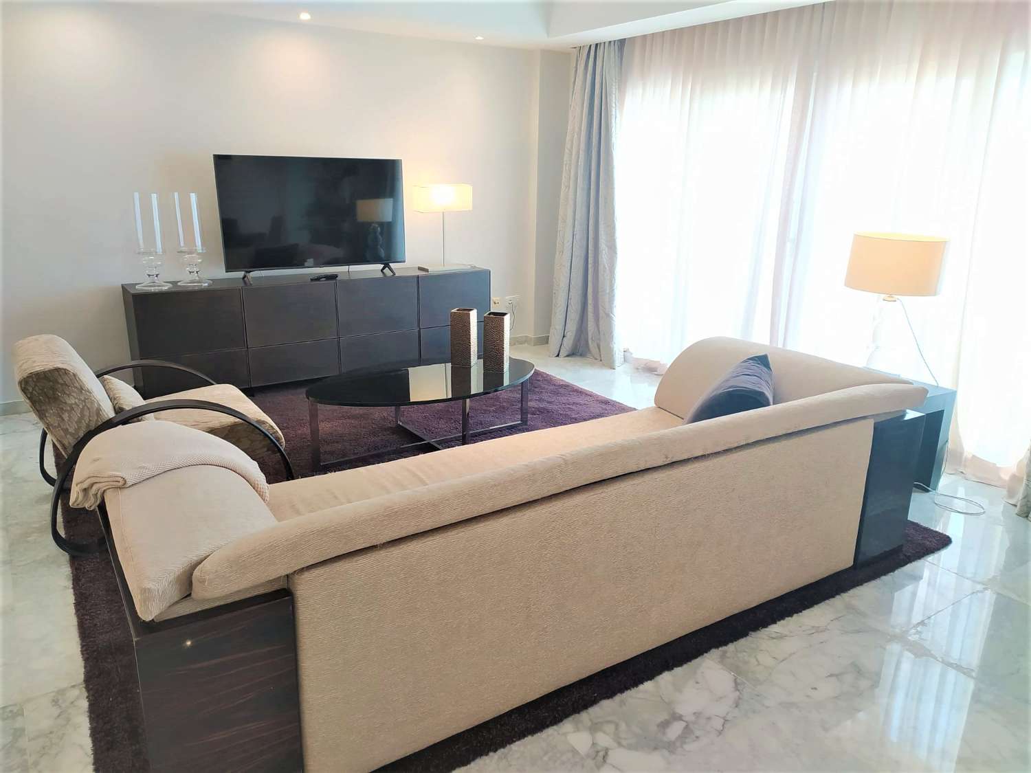 Puerto Banus, Marbella. Beachfront, Penthouse. Long-term rental.