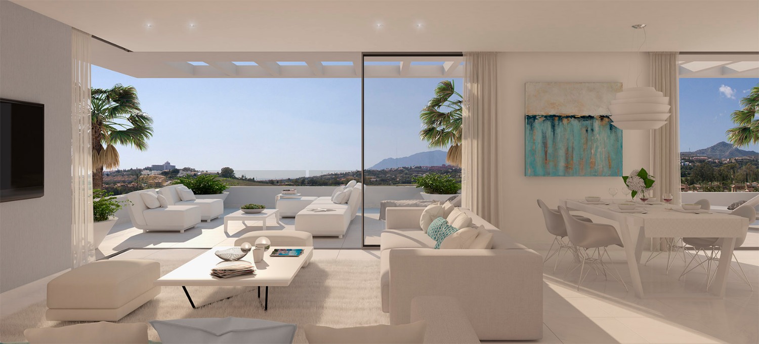 Attico con 4 camere da letto, 3 bagni, 4 garage e 1 ripostiglio.