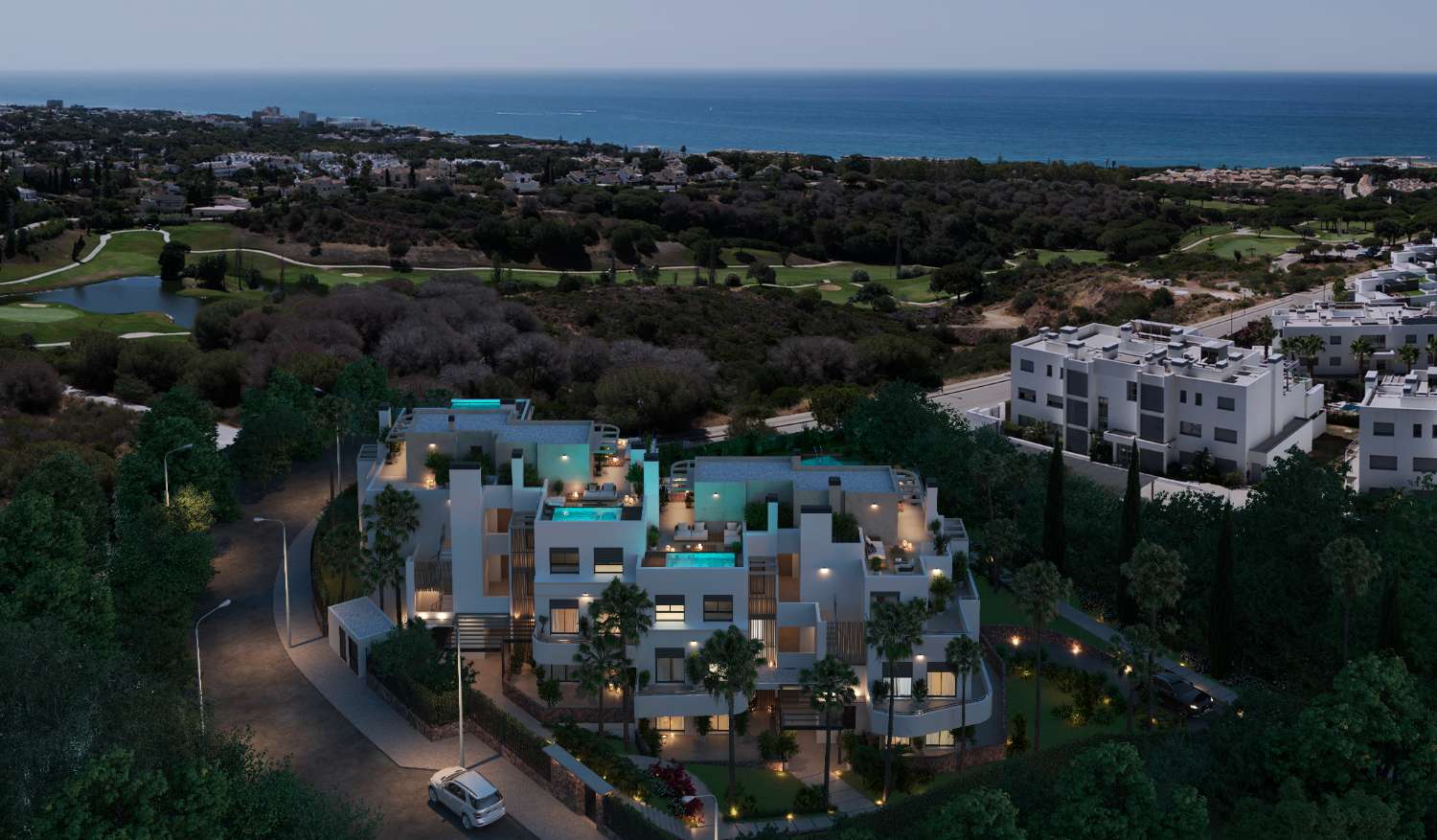 For sale, New Build Apartments, from €1,250.00. Private pool and Sea views. Cabopino, Marbella.