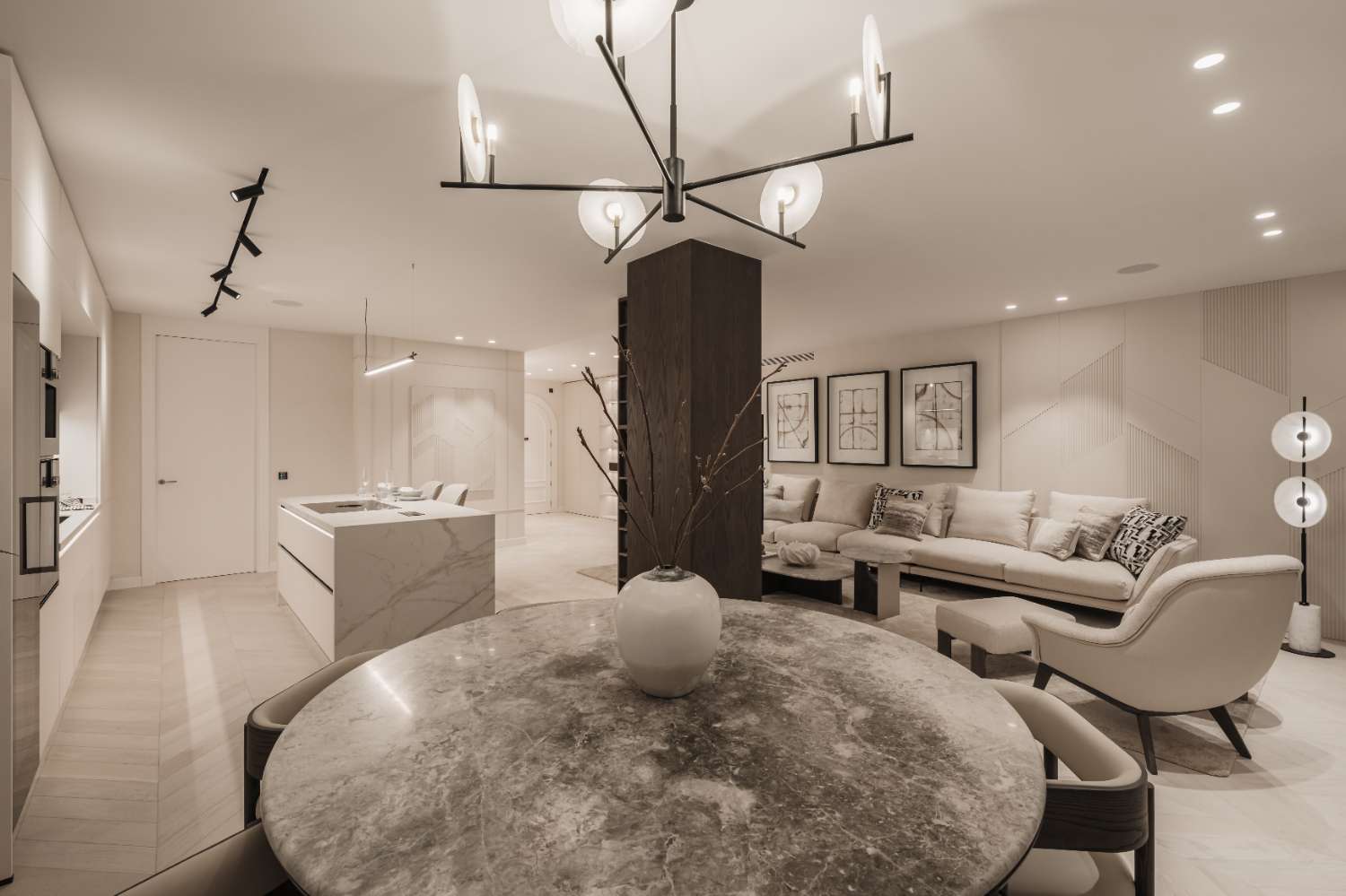 Luxury apartment for sale with breathtaking sea views. in Les Belvederes, Nueva Andalucía.