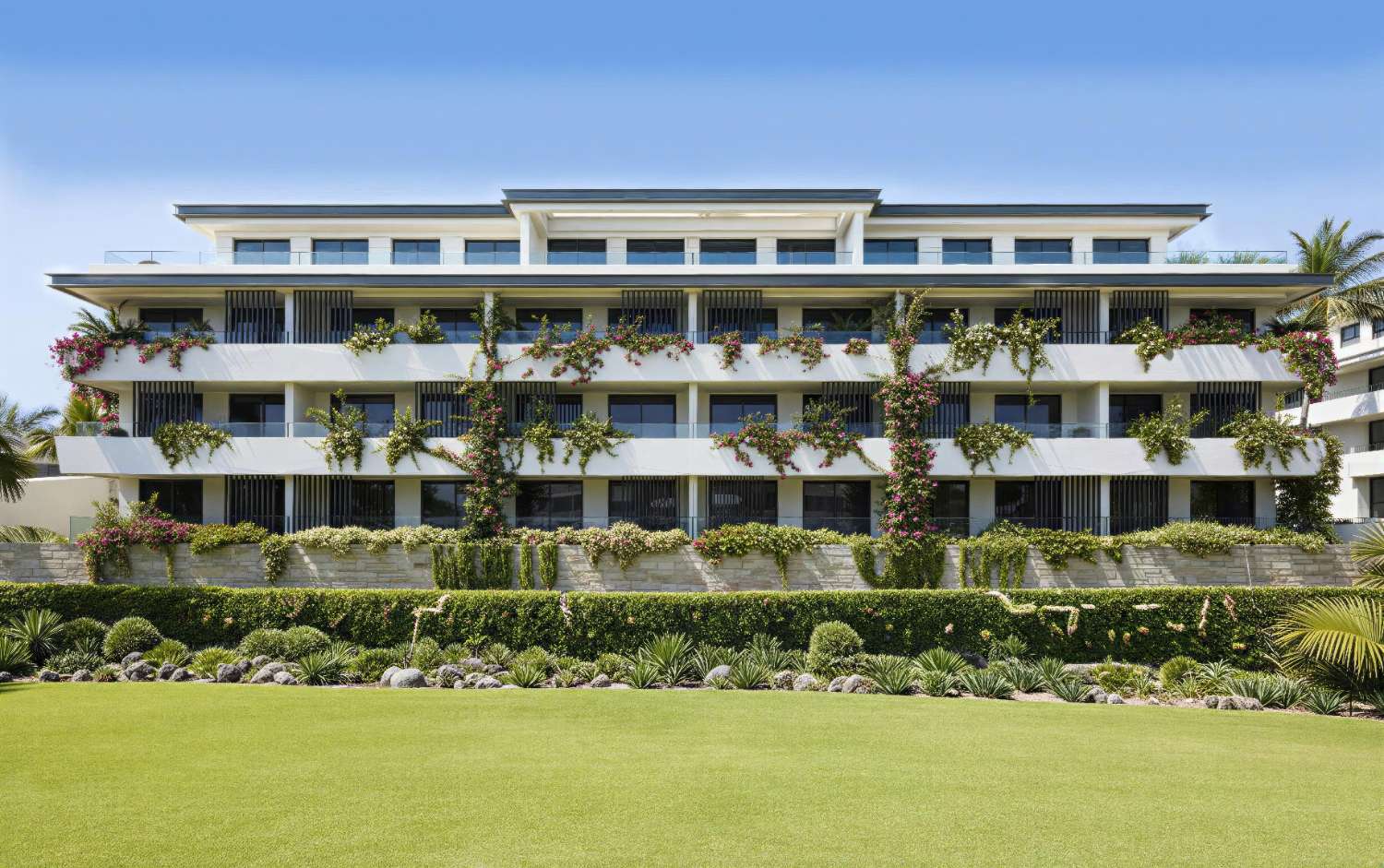 On the front-line Golf. New development with 63 stylish apartments. Price Start from €499.000. Mijas.