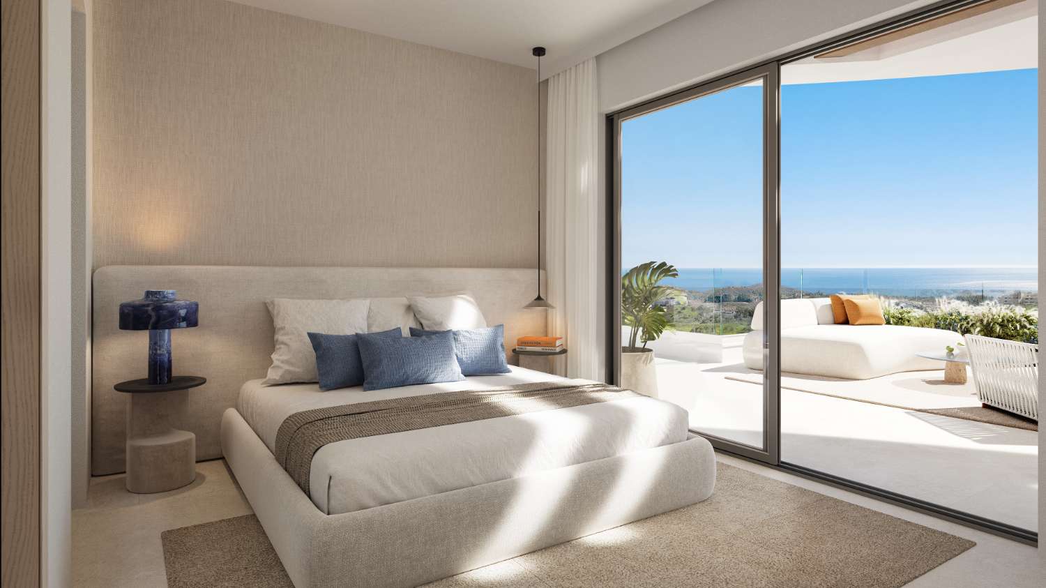 Sale prices from €363,000. New development apartments with sea and mountain views in Mijas.