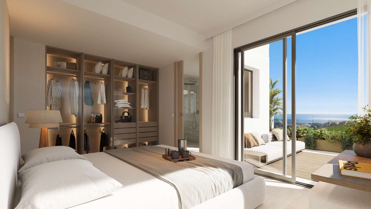 Sale prices from €363,000. New development apartments with sea and mountain views in Mijas.