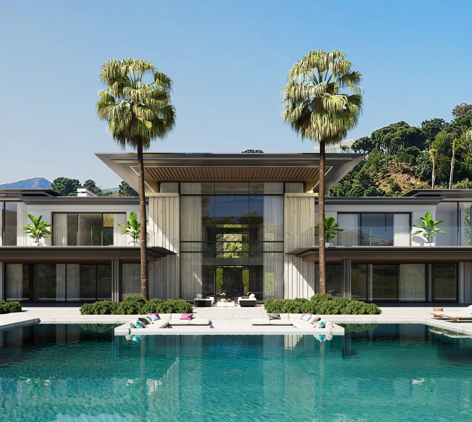 For sale. Exceptional New Build Villa. Front line golf, in Benahavis.