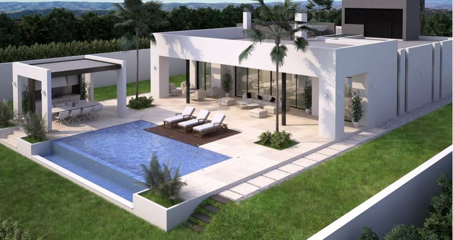 Sale price from €1.284.000 to €1.461.000. New Development with modern Villas. Mijas.