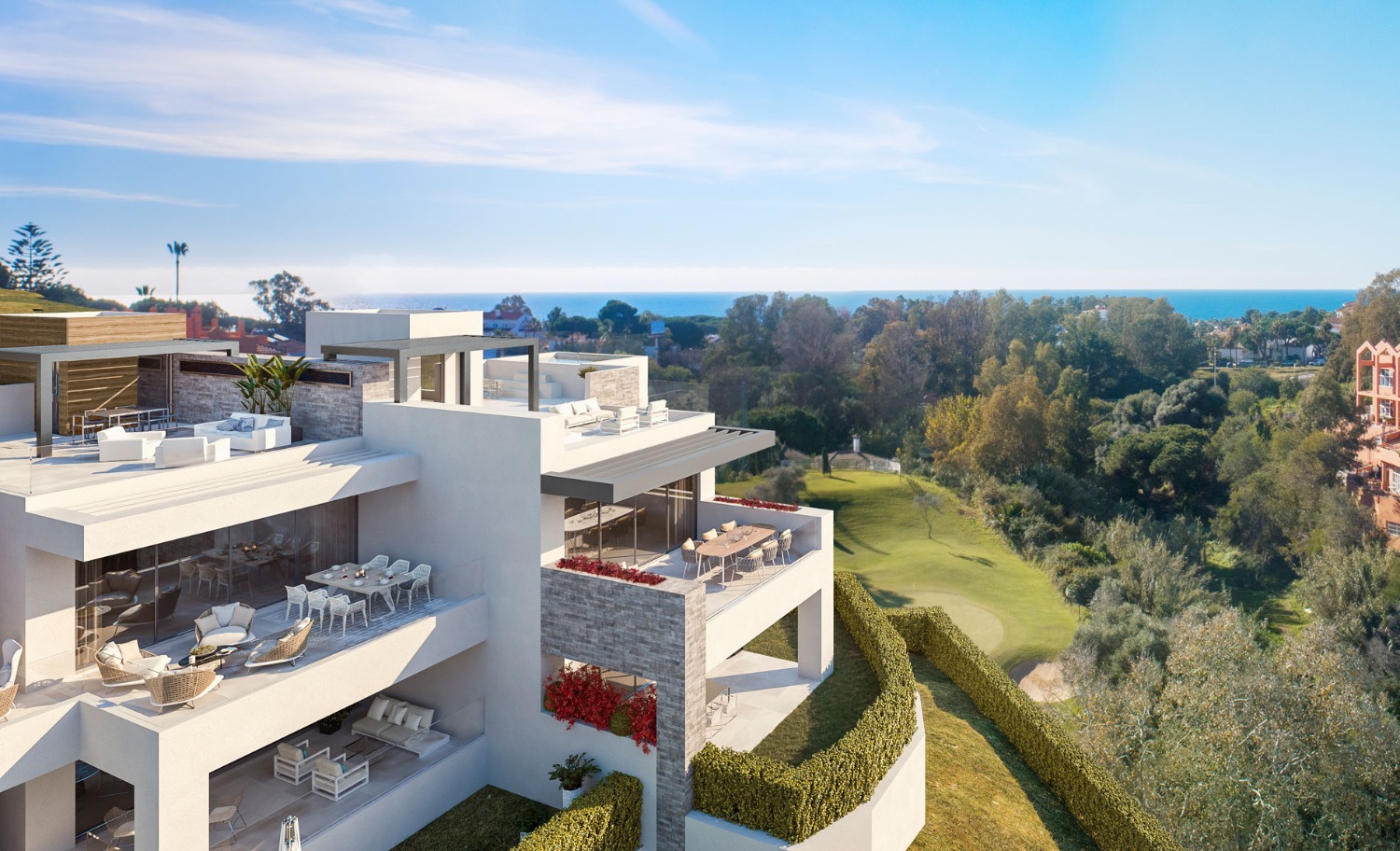2, 3 Y 4 Dormitorios. Desde 361.000€ a 757.000€. Complejo de Golf con 72 UNIDADES, Cabopino, Marbella Este